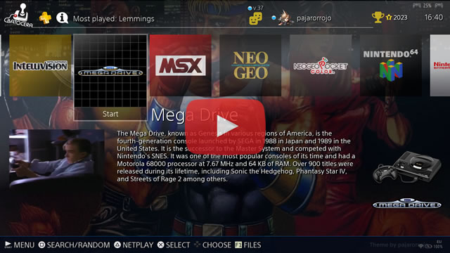 Playstation X (How to config system view)
